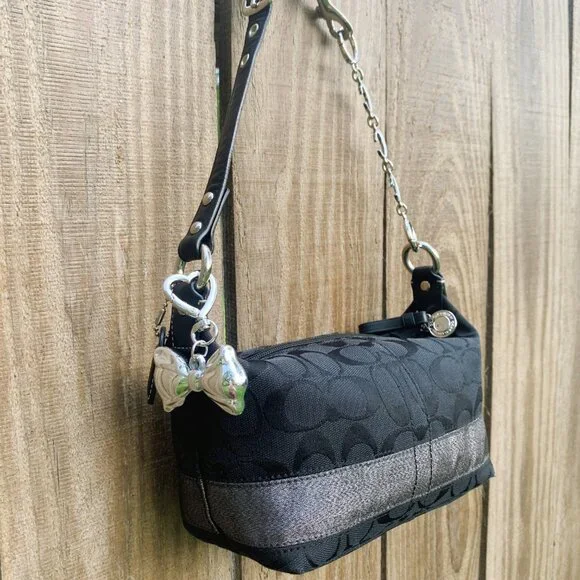 Coach Black Y2K Bucket Shoulder Bag